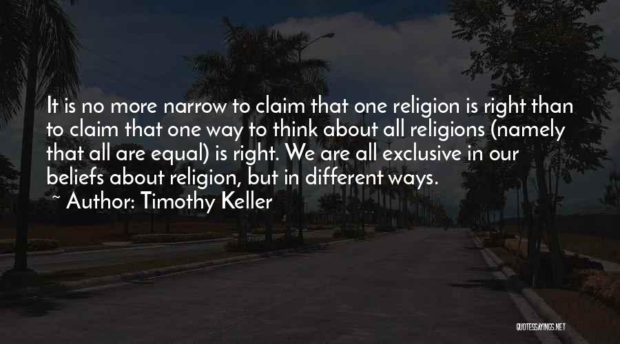 Different But Equal Quotes By Timothy Keller