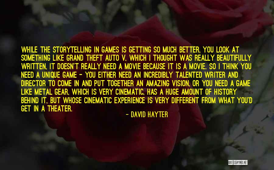 Different But Together Quotes By David Hayter