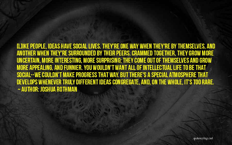 Different But Together Quotes By Joshua Rothman