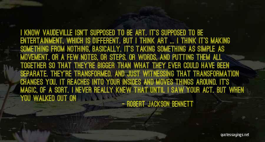 Different But Together Quotes By Robert Jackson Bennett