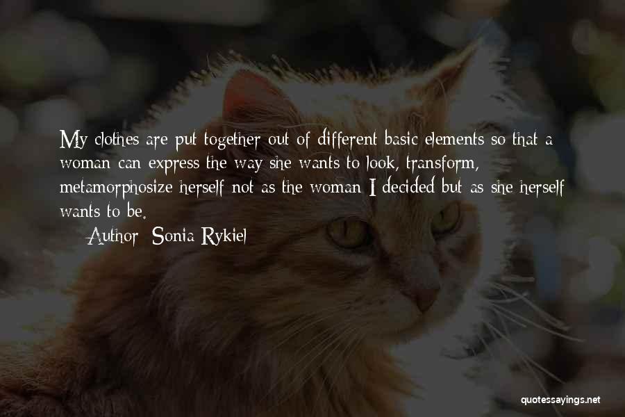 Different But Together Quotes By Sonia Rykiel