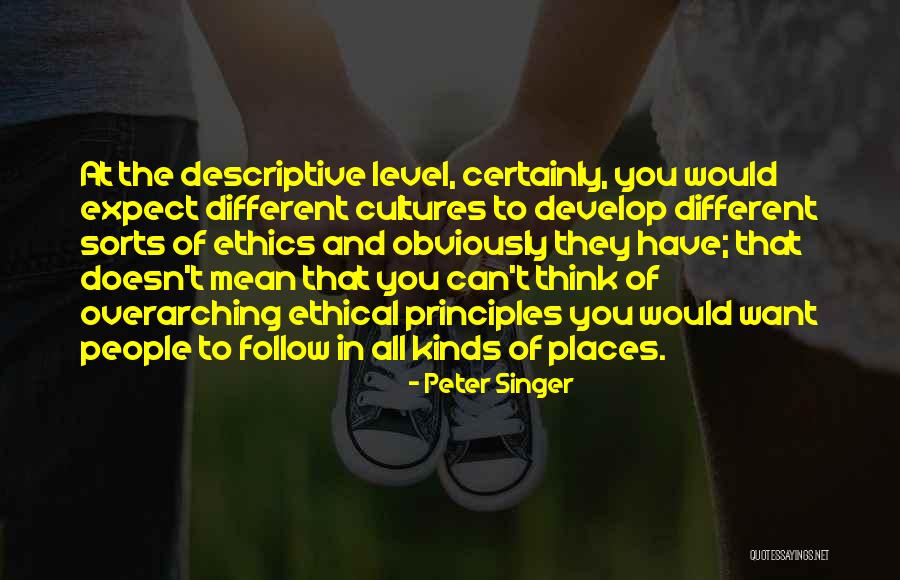 Different Cultures Quotes By Peter Singer