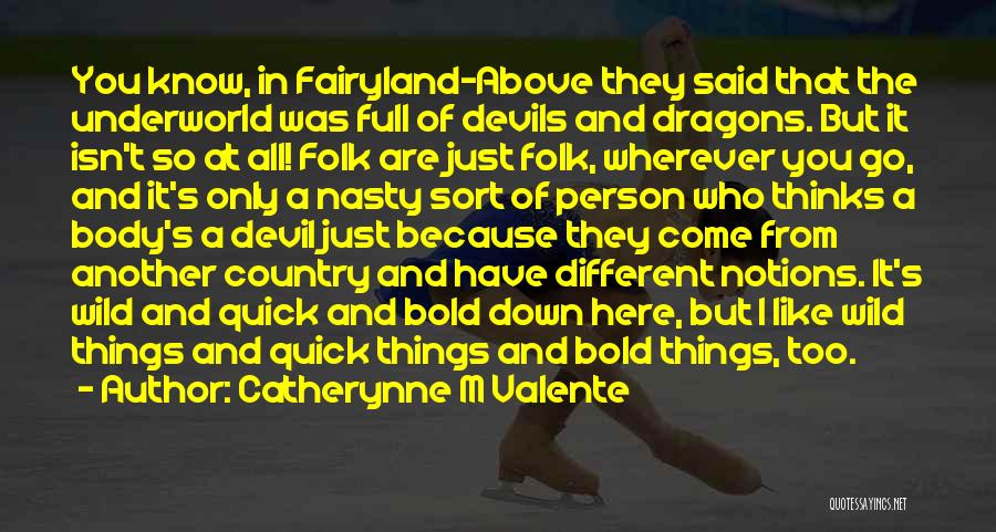 Different Devil Quotes By Catherynne M Valente