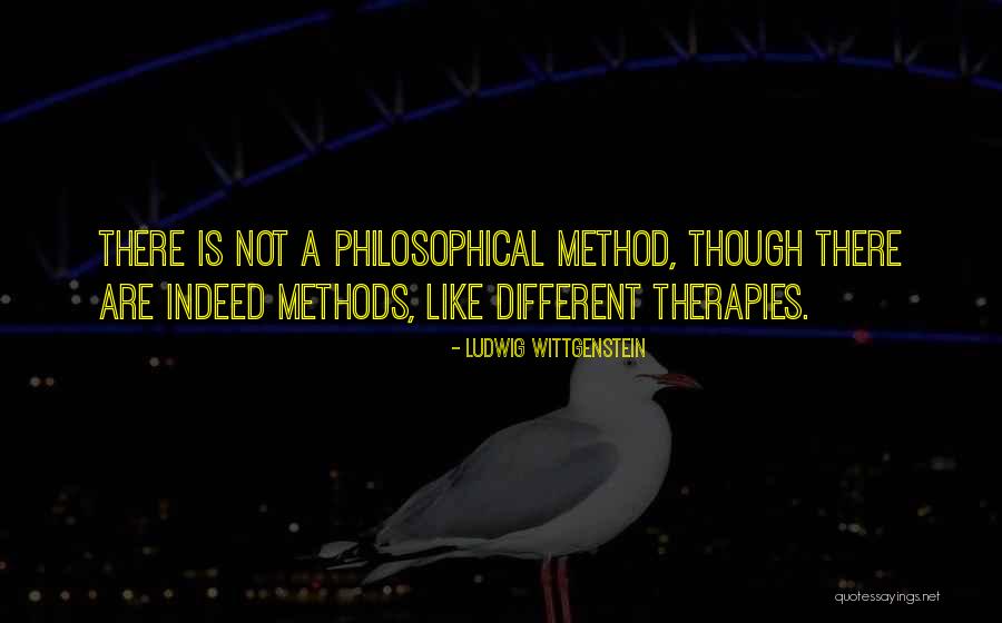 Different Different Methods Quotes By Ludwig Wittgenstein