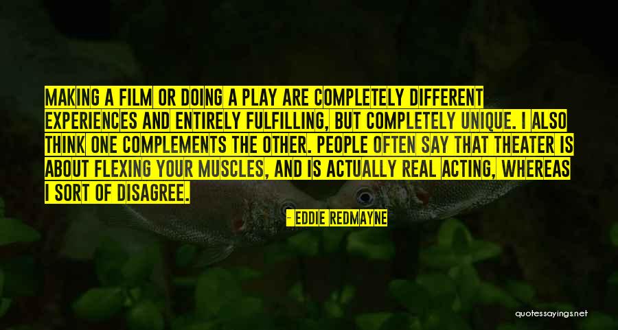 Different Experiences Quotes By Eddie Redmayne Different Experiences Quotes By Eddie Redmayne
