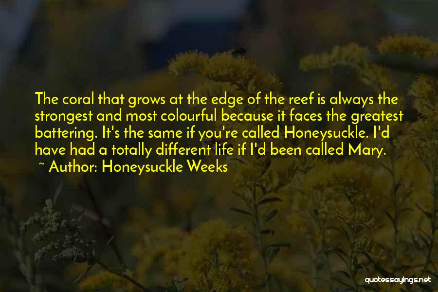 Different Faces Of Life Quotes By Honeysuckle Weeks