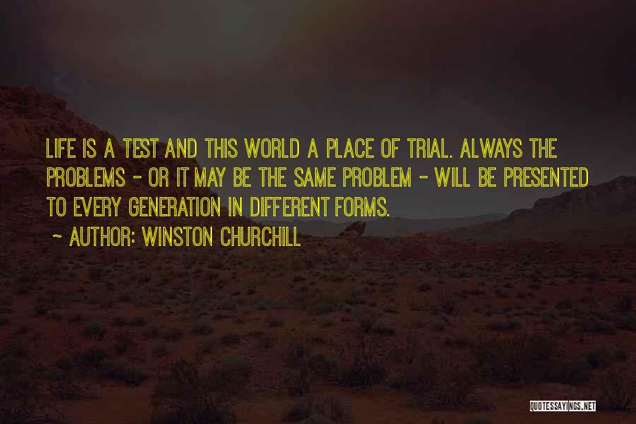 Different Generations Quotes By Winston Churchill