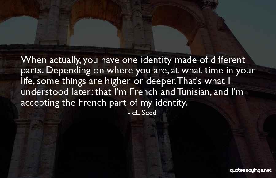 Different In French Quotes By EL Seed Different In French Quotes By EL Seed