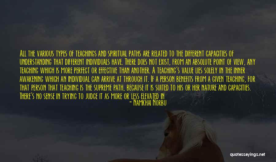 Different Individuals Quotes By Namkhai Norbu Different Individuals Quotes By Namkhai Norbu