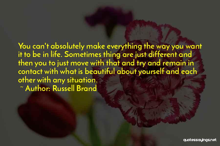 Different Is Beautiful Quotes By Russell Brand
