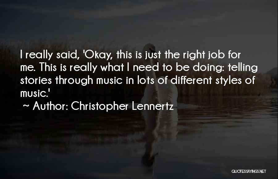 Different Is Okay Quotes By Christopher Lennertz