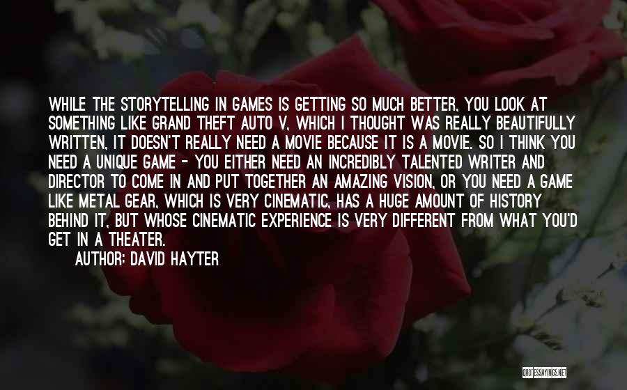 Different Is Unique Quotes By David Hayter