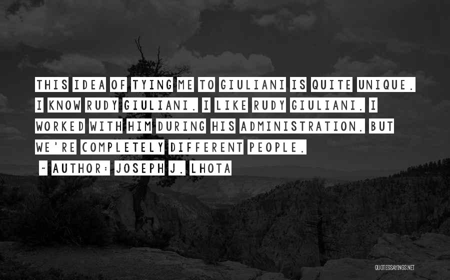 Different Is Unique Quotes By Joseph J. Lhota