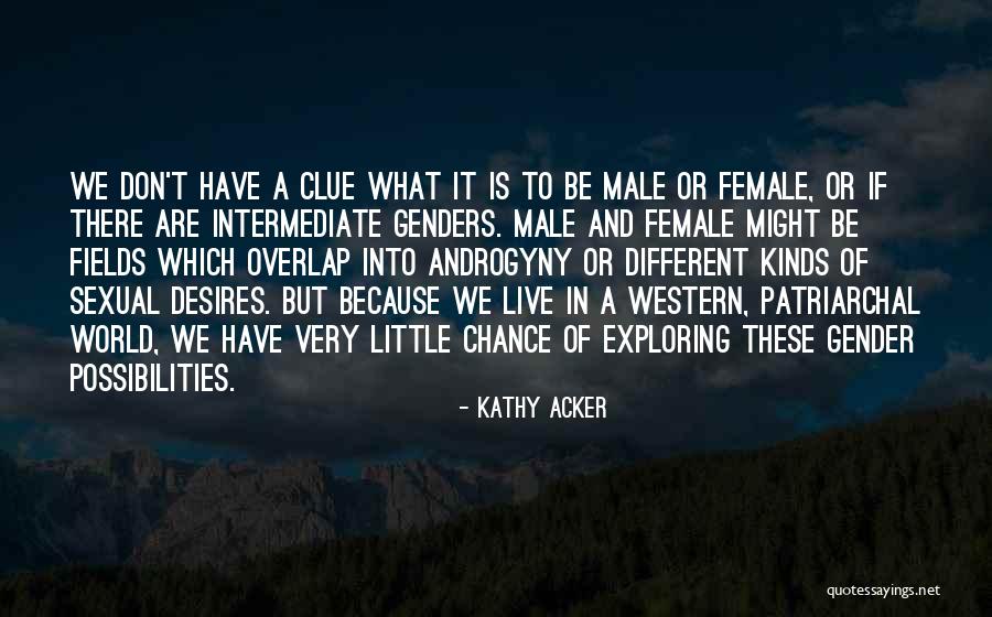Different Kinds Quotes By Kathy Acker Different Kinds Quotes By Kathy Acker
