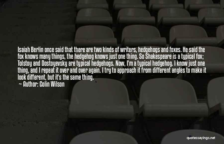 Different Look Quotes By Colin Wilson