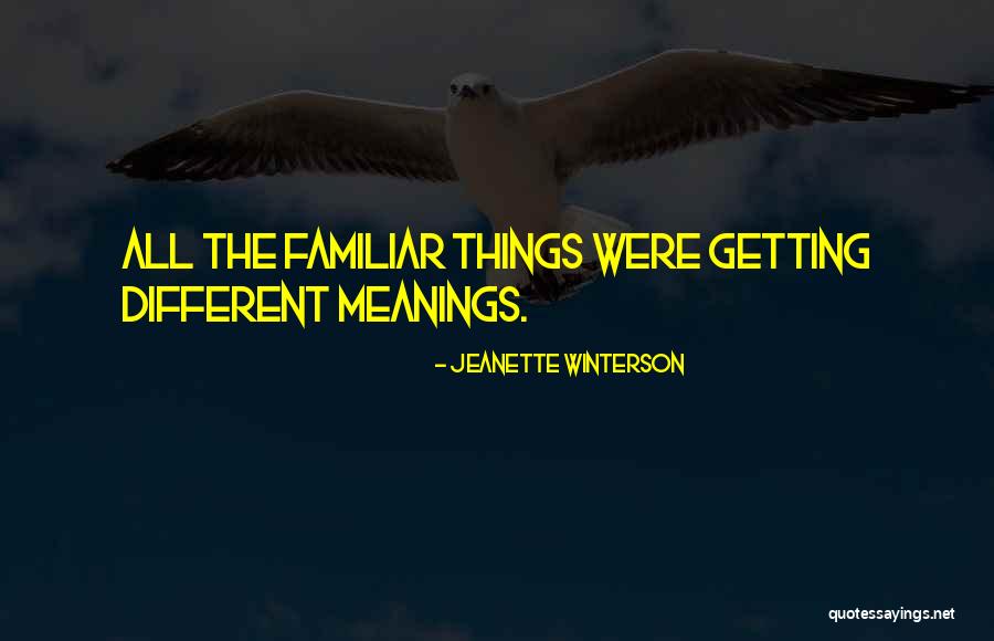 Different Meanings Quotes By Jeanette Winterson