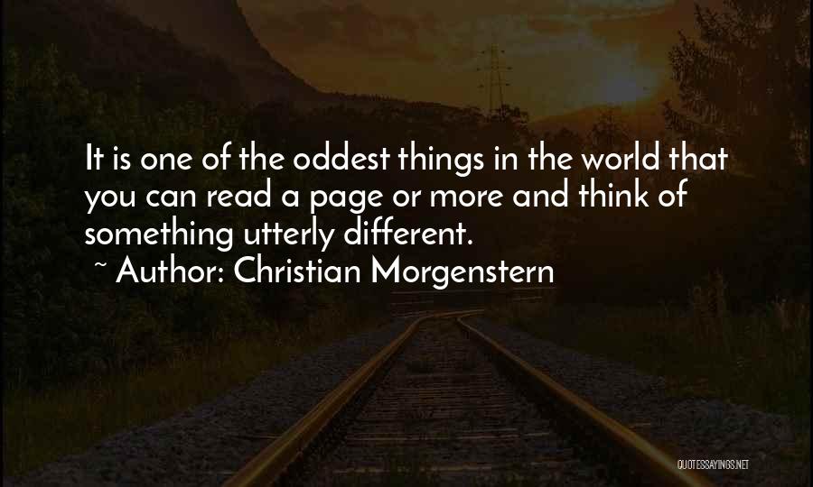 Different Pages Quotes By Christian Morgenstern