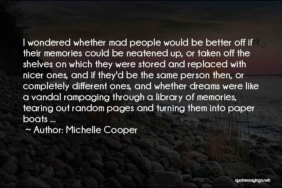 Different Pages Quotes By Michelle Cooper