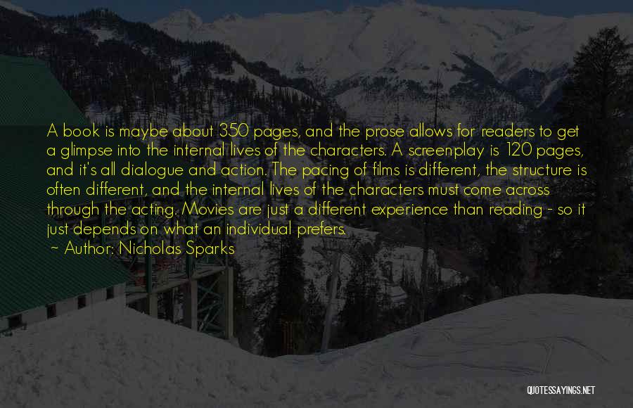 Different Pages Quotes By Nicholas Sparks