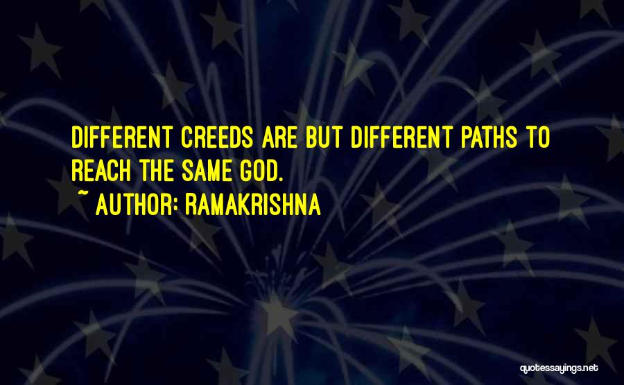 Different Paths Quotes By Ramakrishna