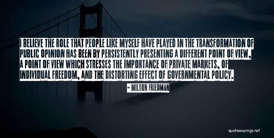 Different Point Of View Quotes By Milton Friedman Different Point Of View Quotes By Milton Friedman