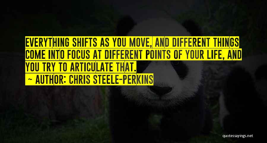 Different Points In Life Quotes By Chris Steele-Perkins