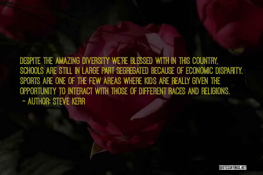 Different Races Quotes By Steve Kerr