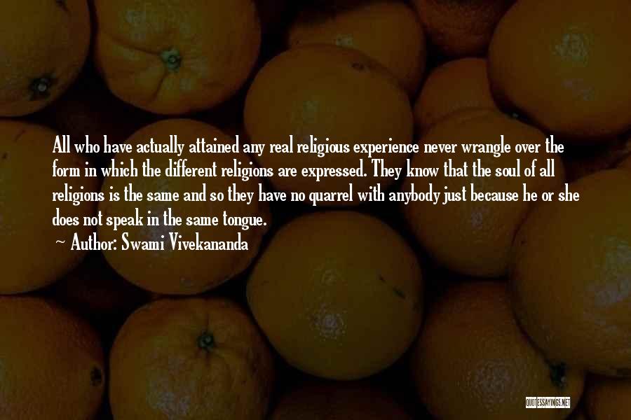 Different Religions Quotes By Swami Vivekananda