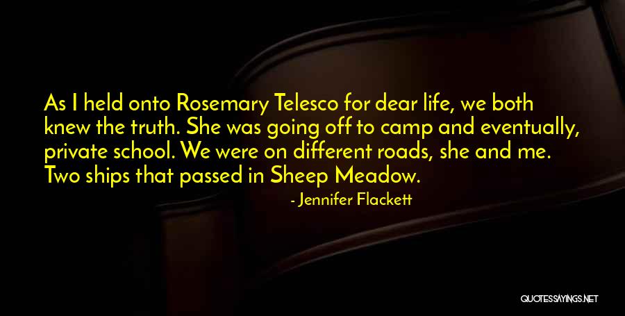 Different Roads In Life Quotes By Jennifer Flackett