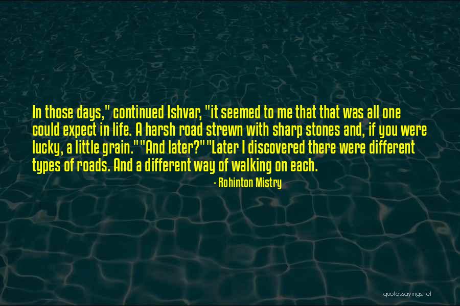 Different Roads In Life Quotes By Rohinton Mistry