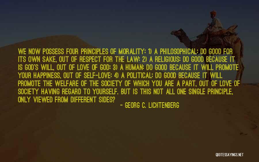 Different Sides Quotes By Georg C. Lichtenberg