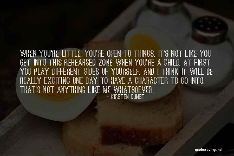 Different Sides Quotes By Kirsten Dunst