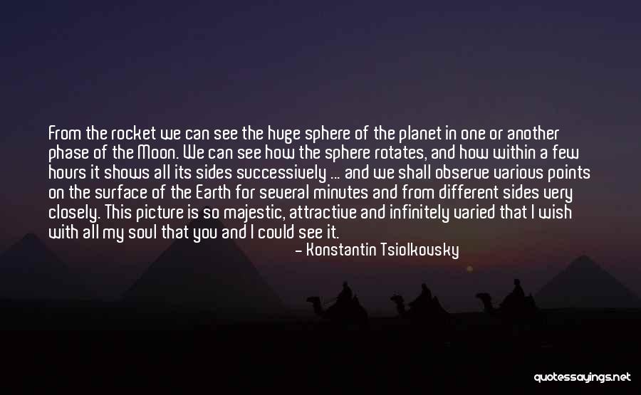 Different Sides Quotes By Konstantin Tsiolkovsky