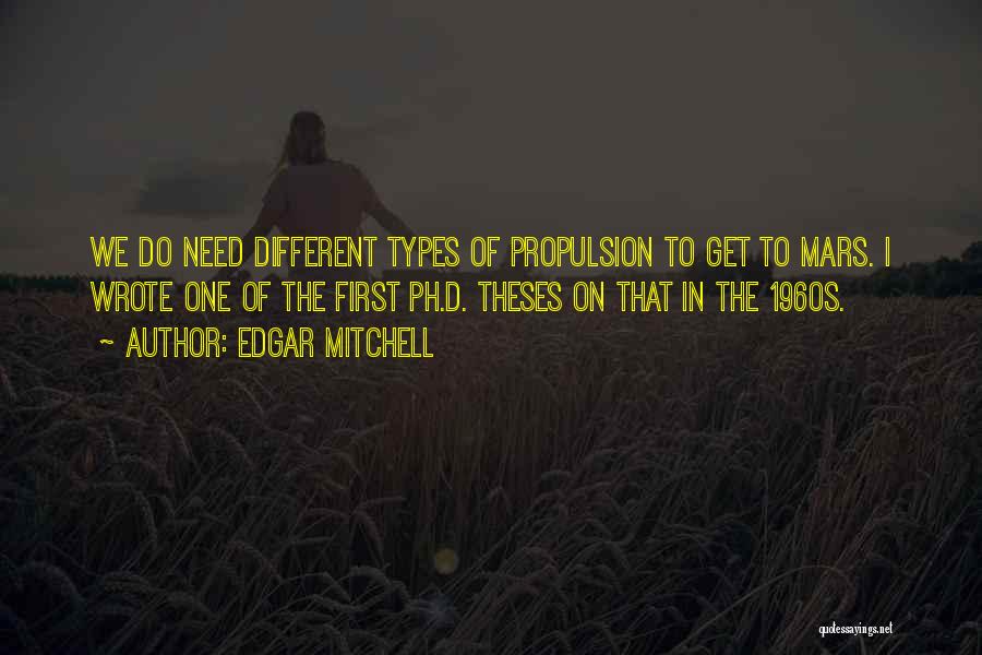 Different Types Quotes By Edgar Mitchell