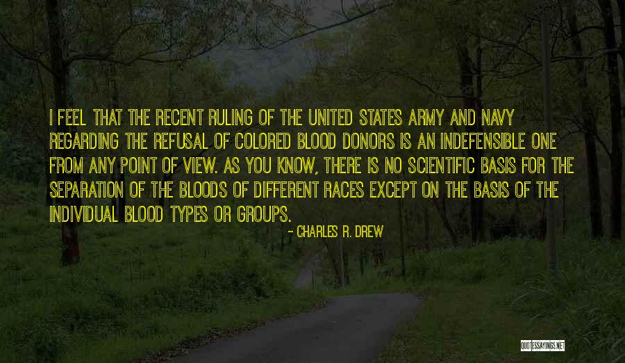 Different Views Quotes By Charles R. Drew