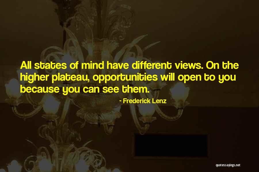 Different Views Quotes By Frederick Lenz