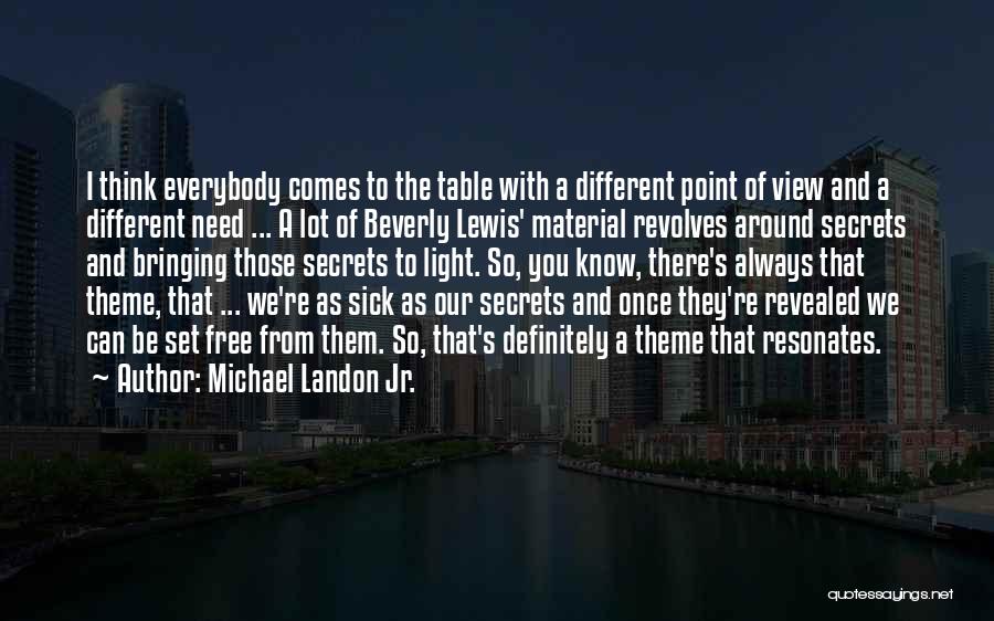 Different Views Quotes By Michael Landon Jr.