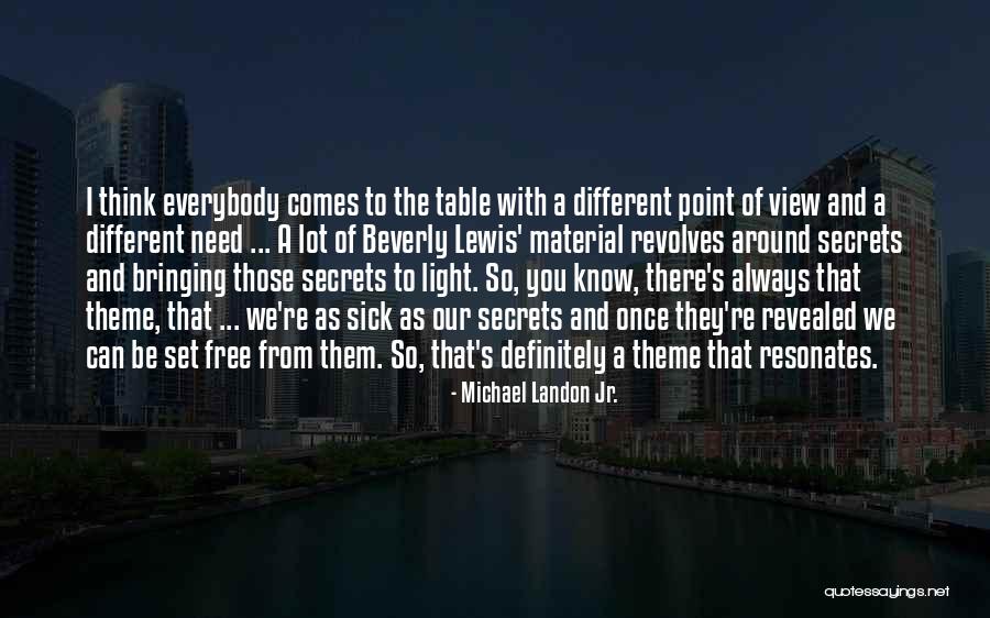 Different Views Quotes By Michael Landon Jr. Different Views Quotes By Michael Landon Jr.