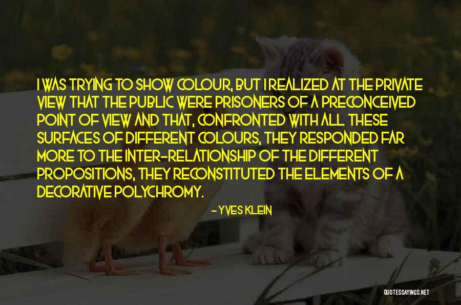 Different Views Quotes By Yves Klein Different Views Quotes By Yves Klein