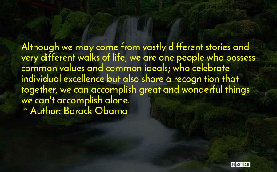 Different Walks Of Life Quotes By Barack Obama