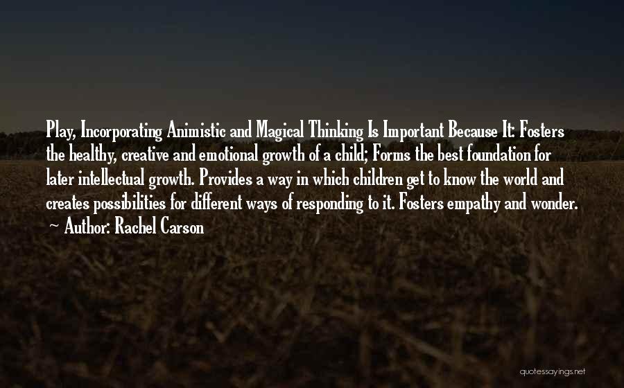 Different Ways Of Thinking Quotes By Rachel Carson