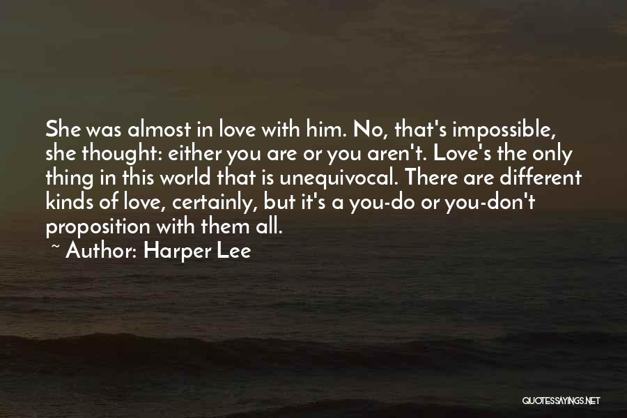 Different World Love Quotes By Harper Lee
