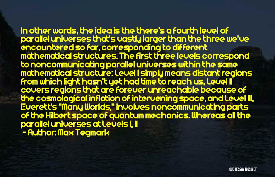 Different Worlds Quotes By Max Tegmark