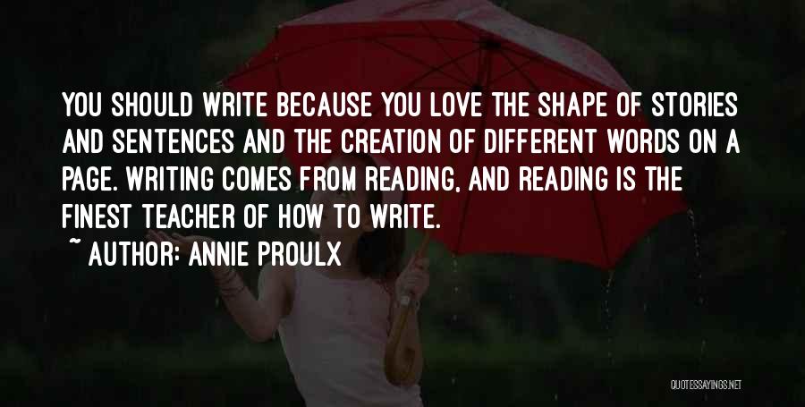 Different You Quotes By Annie Proulx