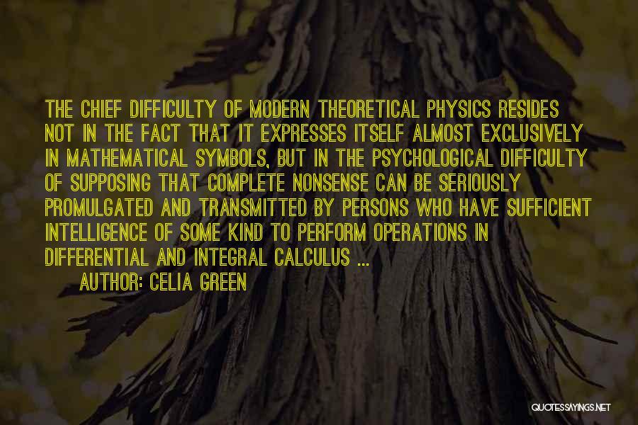 Differential Quotes By Celia Green