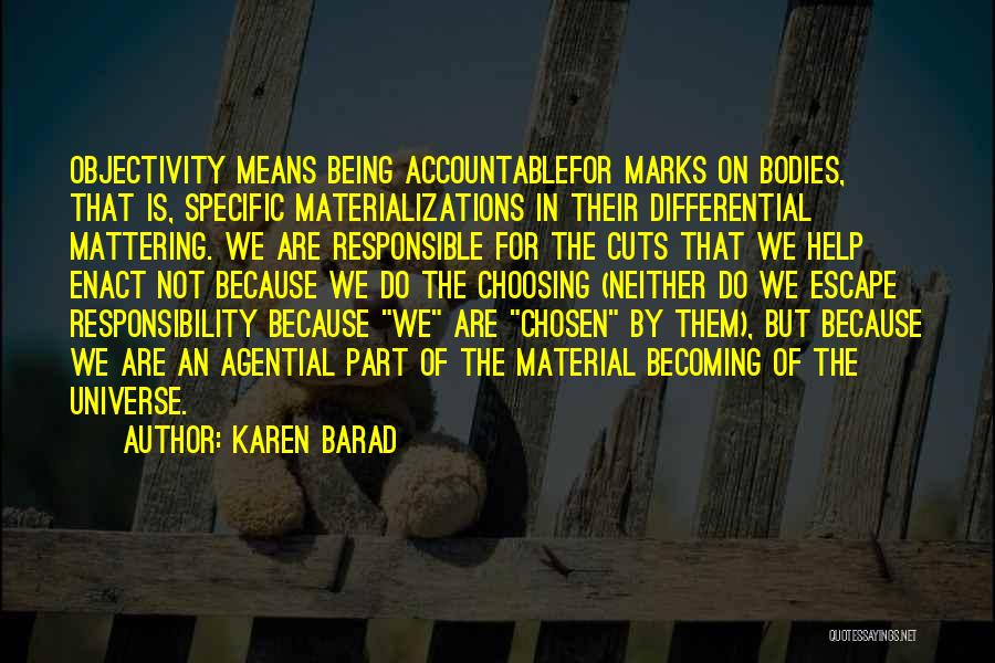 Differential Quotes By Karen Barad