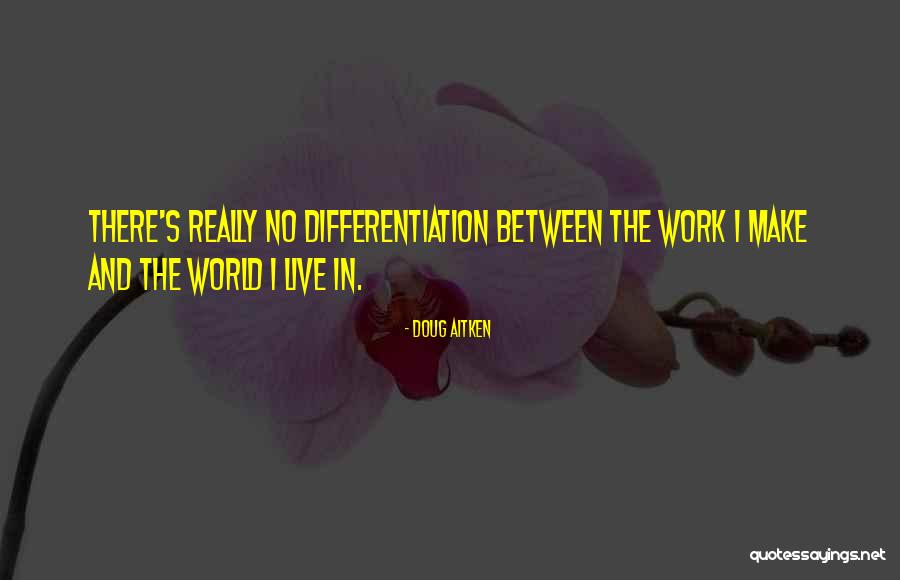 Differentiation Quotes By Doug Aitken Differentiation Quotes By Doug Aitken
