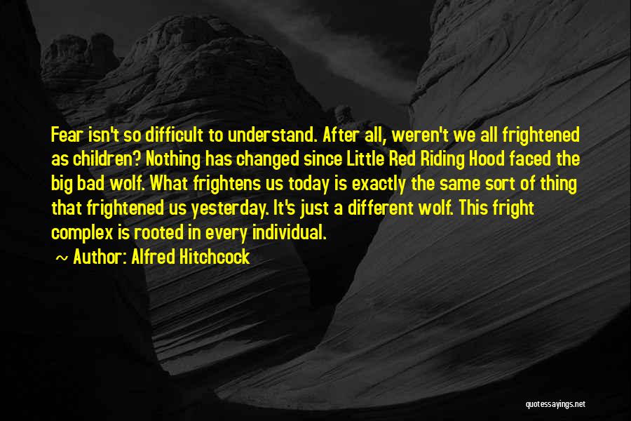 Difficult Childhood Quotes By Alfred Hitchcock