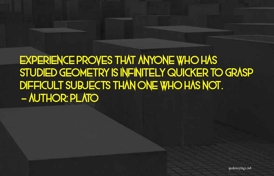 Difficult Subjects Quotes By Plato
