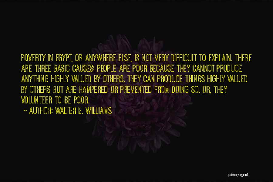 Difficult To Explain Quotes By Walter E. Williams